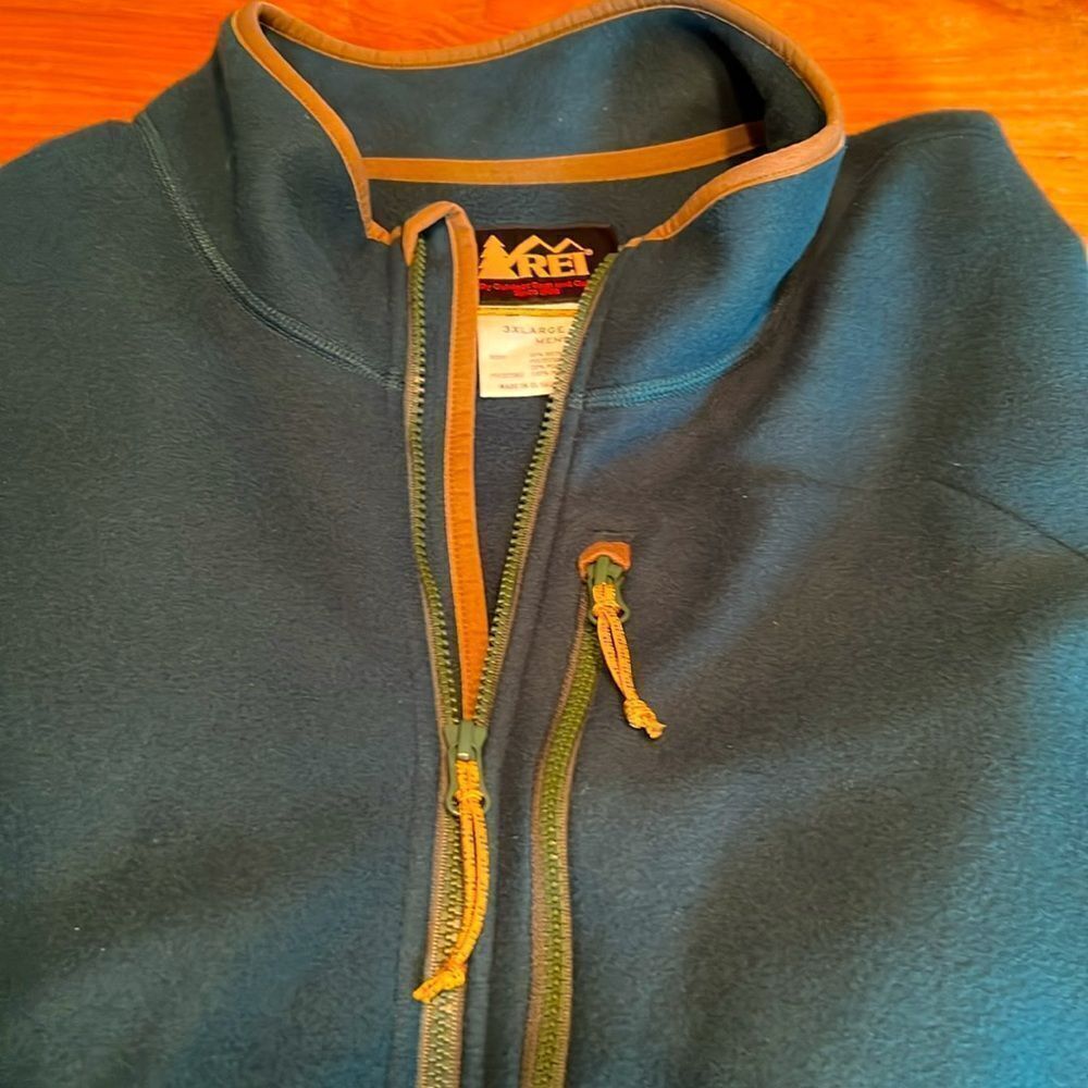 REI Men’s full-zip Polartec Jacket XXXL Green‎